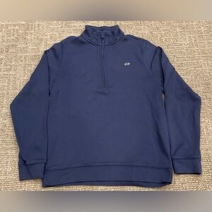 Vineyard Vines Kids Half Zip Pullover - Deep Bay Color - Large - EUC